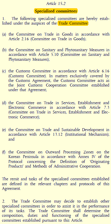 Peter - special committees